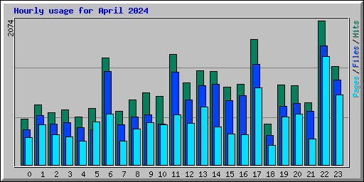 Hourly usage for April 2024